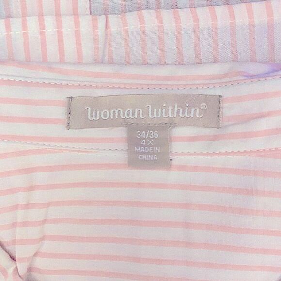 Boho Woman Within Size 4X 34/36 Aztec Print Plus Size Top New Sleeveless Hippie - Picture 2 of 9